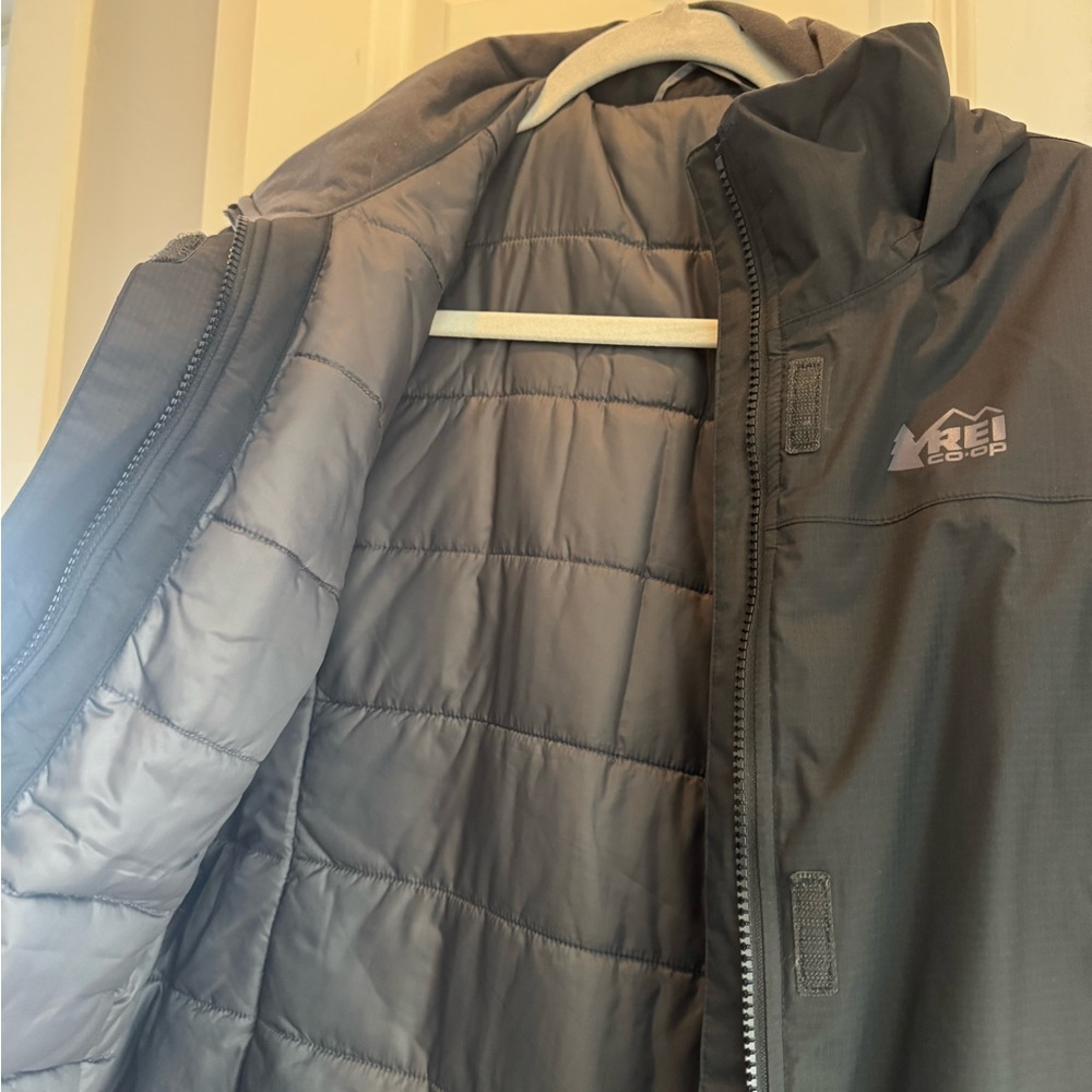 REI women’s Dark Gray or light black Jacket(outer shell) - Picture 2 of 9
